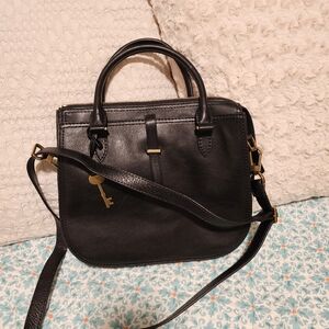 Fossil Elegant Black Leather Handbag